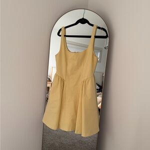 Elegant butteryellow Sleeveless dress